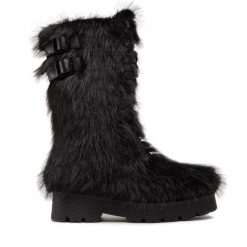 Kozaki Jenny Fairy. Czarne kozaki damskie Jenny Fairy, bez obcasa, na płaskiej podeszwie, bez zapięcia. Za 279.99 zł.