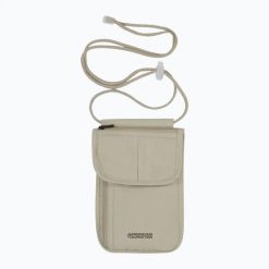 Saszetka American Tourister Rfid Security Neck. Brązowe nerki i saszetki damskie American Tourister, bez wzorów, z materiału. Za 39.99 zł.