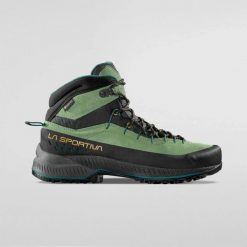 Buty podejściowe damskie La Sportiva TX4 Evo Mid GTX. Zielone obuwie trekkingowe damskie La Sportiva, z gore-texu, bez zapięcia. Za 1,002.04 zł.
