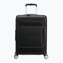 Walizka podróżna American Tourister Spinner 55 EXP 4. Czarne walizki American Tourister, bez wzorów. Za 719.99 zł.