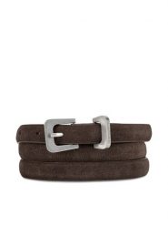 Gino Rossi Pasek Damski BLYL24003-1 Brązowy. Brązowe paski damskie Gino Rossi, bez wzorów, ze skóry. Za 99.99 zł.