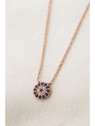 Lodie Silver Srebrny naszyjnik z elementem ozdobnym - dł. 43 cm rozmiar: onesize. Szare naszyjniki damskie Lodie Silver, z cyrkonią, srebrne. Za 39.99 zł.