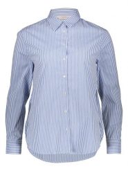 ONLY Koszula w kolorze niebiesko-białym rozmiar: S. Niebieskie koszule damskie Only, s, bez wzorów, bez kołnierzyka, bez ramiączek. Za 86.99 zł.