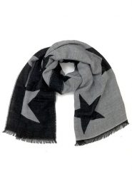 MILANO AMOUR Szal w kolorze czarno-szarym - 176 x 68 cm rozmiar: onesize. Czarne szaliki damskie MILANO AMOUR, bez wzorów, z materiału. Za 130.50 zł.