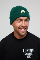 Czapka Classique Beanie - leśna zieleń. Zielone czapki damskie OOSC, bez wzorów, z materiału. Za 122.99 zł.