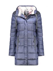 Canadian Peak Płaszcz zimowy "Bullieak" w kolorze niebieskim rozmiar: XL. Niebieskie płaszcze damskie Canadian Peak, na zimę, xl, bez wzorów, z puchu, bez kaptura. Za 300.92 zł.