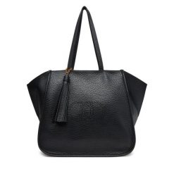 Torebka Liu Jo. Czarne shopper bag Liu Jo, bez wzorów, bez dodatków. Za 429.99 zł.