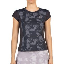 T-shirt Bullpadel Eduje Woman. Czarne t-shirty damskie bullpadel, bez wzorów, bez kołnierzyka. W wyprzedaży za 172.30 zł.