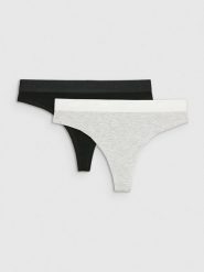 4F Bielizna stringi (2-pack) damskie - multikolor XS. Stringi 4F, bez wzorów. W wyprzedaży za 39.99 zł.