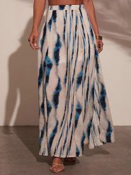 LA Angels Spódnica w kolorze niebiesko-białym rozmiar: XL. Białe spódnice damskie LA Angels, na imprezę, xl, bez wzorów, maxi. Za 130.99 zł.