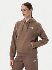 The North Face Bluza Evolution Simple Dome NF0A8CWN Brązowy jasny Regular Fit. Brązowe bluzy damskie The North Face, s, bez wzorów, z bawełny, bez kaptura. Za 299.99 zł.