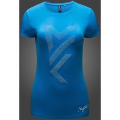Koszulka damska Maciek Kot Collection TSD281 - denim. Niebieskie bluzki damskie 4F, z nadrukiem, z bawełny. W wyprzedaży za 29.99 zł.