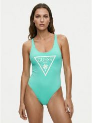 Guess Strój kąpielowy E6GJ43 KF442 Zielony. Zielone stroje jednoczęściowe Guess, z aplikacjami, z syntetyku. Za 339.99 zł.