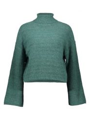 JDY Sweter w kolorze zielonym rozmiar: M. Zielone swetry klasyczne damskie JDY, m, z wełny, bez kołnierzyka. Za 104.99 zł.