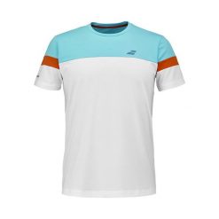 Koszulka Babolat z okrągłym dekoltem. Białe bluzki damskie BABOLAT, m, bez wzorów, sportowe, bez kołnierzyka, bez ramiączek. Za 278.99 zł.