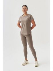 TATUUM Koszulka w kolorze szarobrązowym rozmiar: XL. Brązowe koszulki damskie TATUUM, xl, bez wzorów, bez kołnierzyka, bez ramiączek. Za 87.40 zł.