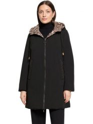 Betty Barclay Dwustronny płaszcz w kolorze beżowo-czarnym rozmiar: 48. Brązowe płaszcze damskie Betty Barclay, bez wzorów, bez kaptura. Za 524.95 zł.