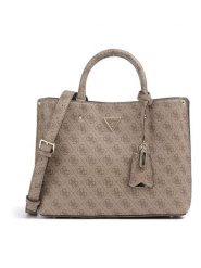 Guess Torebka w kolorze beżowym - 30 x 24 x 11 cm rozmiar: onesize. Brązowe torebki klasyczne damskie Guess, z materiału, przez ramię, bez dodatków. Za 448.99 zł.