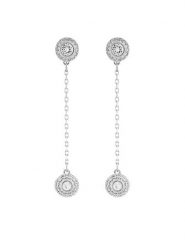 Swarovski Kolczyki 5732273 Srebrny. Szare kolczyki damskie Swarovski, srebrne. Za 459.99 zł.