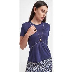T-shirt ELISABETTA FRANCHI. T-shirty damskie Elisabetta Franchi, bez wzorów, bez kołnierzyka. W wyprzedaży za 553.77 zł.