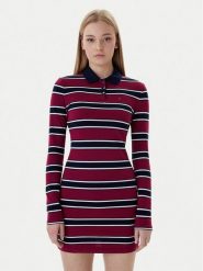 Tommy Jeans Sukienka codzienna DW0DW21901 Czerwony Regular Fit. Czerwone sukienki damskie Tommy Jeans, bez wzorów, z bawełny, bez ramiączek. Za 329.99 zł.