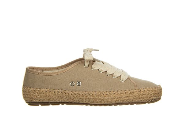 Espadryle Emu Agonis Organic Almond 119188, Brązowy, Materiał - 37. Brązowe espadryle damskie EMU, bez wzorów, z bawełny, bez obcasa. W wyprzedaży za 224.10 zł.