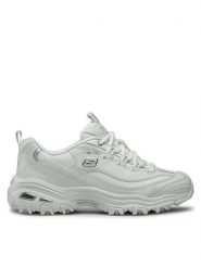 Skechers Sneakersy Fresh Start 11931/WSL Biały. Białe obuwie sportowe damskie Skechers, ze skóry, bez zapięcia. Za 249.99 zł.