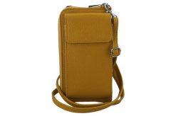 Portfel listonoszka 2w1 BARBERINI'S c. żółty 908-43. Żółte shopper bag Barberinis, bez wzorów, ze skóry, przez ramię, duże, bez dodatków. Za 159.99 zł.