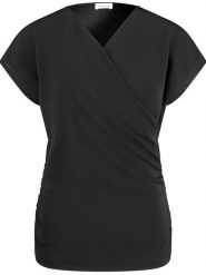 Gerry Weber Koszulka w kolorze czarnym rozmiar: 46. Czarne bluzki damskie Gerry Weber, bez wzorów, bez kołnierzyka, bez ramiączek. Za 136.78 zł.