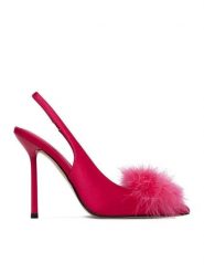 Eva Minge Szpilki EO-LAYLA-LT1677-35 Różowy ciemny. Czerwone szpilki damskie Eva Minge, bez wzorów, z materiału, bez obcasa, na szpilce, bez zapięcia. Za 479.99 zł.