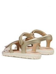 Geox Sandały J Sandal Haiti Girl J658ZC 0NF07 C2012 M Złoty. Żółte sandały dziewczęce Geox, ze skóry, bez obcasa, bez zapięcia. Za 239.99 zł.