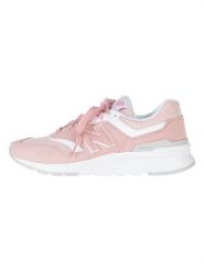 New Balance Skórzane sneakersy w kolorze jasnoróżowym rozmiar: 40. Różowe obuwie sportowe damskie New Balance, bez zapięcia. Za 253.54 zł.