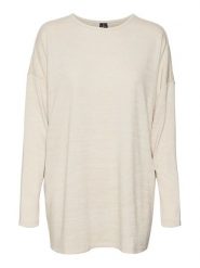 Vero Moda Koszulka "Katie" w kolorze beżowym rozmiar: XS. Brązowe bluzki damskie Vero Moda, xs, bez wzorów, bez kołnierzyka, bez ramiączek. Za 43.88 zł.