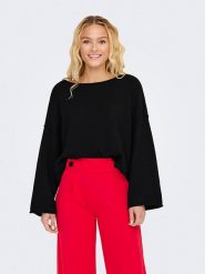 JDY Sweter "Rue" w kolorze czarnym rozmiar: XS. Czarne swetry klasyczne damskie JDY, xs, bez kołnierzyka. Za 43.88 zł.