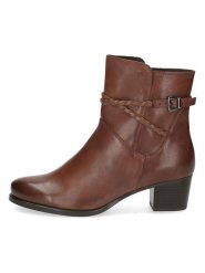 Caprice Skórzane botki "Arista" w kolorze brązowym rozmiar: 40,5. Brązowe botki damskie Caprice, ze skóry, eleganckie, bez obcasa, bez zapięcia. Za 311.95 zł.