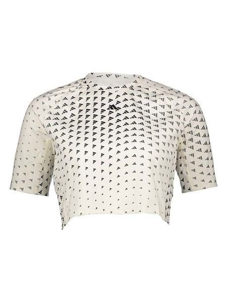 Adidas Koszulka w kolorze kremowym rozmiar: L. Brązowe bluzki damskie Adidas, l, bez wzorów, bez kołnierzyka, bez ramiączek. Za 69.91 zł.