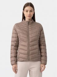 4F Kurtka przejściowa 4FAW23TDJAF224 Brązowy Slim Fit. Brązowe kurtki damskie 4F, l, bez wzorów, z syntetyku, bez kaptura. Za 179.99 zł.