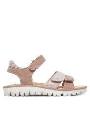 Primigi Sandały 1389044 M Różowy. Czerwone sandały dziewczęce Primigi, ze skóry, bez obcasa, bez zapięcia. Za 209.99 zł.