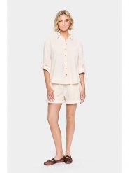SAINT TROPEZ Koszula w kolorze kremowym rozmiar: L. Brązowe koszule damskie Saint Tropez, l, bez wzorów, z bawełny, bez kołnierzyka, bez ramiączek. Za 124.95 zł.
