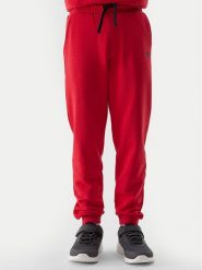 4F Spodnie dresowe 4FJWSS24TTROM591 Czerwony Regular Fit. Czerwone spodnie dresowe chłopięce 4F, z bawełny. Za 89.99 zł.