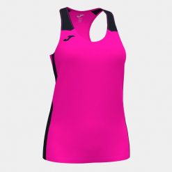 Tank top do biegania damski Joma Record II. Czarne koszulki sportowe damskie Joma, s, bez wzorów, bez ramiączek, do biegania. Za 110.00 zł.