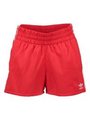 Adidas Szorty "3 Stripes" w kolorze czerwonym rozmiar: 32. Czerwone szorty damskie Adidas, bez wzorów. Za 52.67 zł.