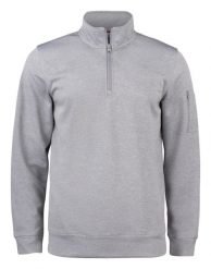 Clique Basic Active Bluza Half Zip z poliestru – grey melange. Szare bluzy damskie CLIQUE, s, bez wzorów, bez kaptura. Za 166.52 zł.