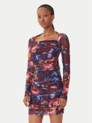 Guess Sukienka koktajlowa W5BK65 KCZC2 Kolorowy Slim Fit. Sukienki damskie Guess, z aplikacjami, z syntetyku, wizytowe, bez ramiączek. Za 299.99 zł.