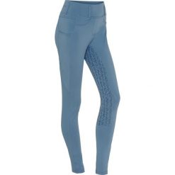 Damskie legginsy jeździeckie z pełną przyczepnością Equipage Kalea. Niebieskie legginsy damskie EQUIPAGE, l, bez wzorów. Za 338.50 zł.