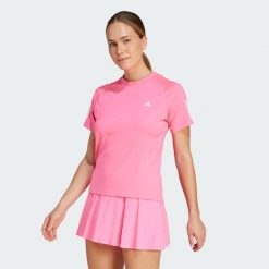 Koszulka Club 3-Stripes Tennis Climacool. Czarne bluzki damskie Adidas, xs, bez wzorów, bez kołnierzyka, bez ramiączek. Za 179.00 zł.