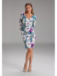 SWING Sukienka w kolorze błękitno-fioletowym rozmiar: 40. Niebieskie sukienki damskie Swing, bez wzorów, bez ramiączek. Za 209.33 zł.