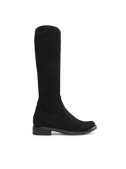 Caprice Kozaki 9-25512-41 Czarny. Czarne kozaki damskie Caprice, z materiału, bez obcasa, na płaskiej podeszwie, bez zapięcia. Za 379.99 zł.