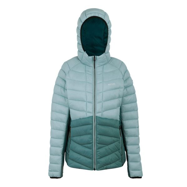 Kurtka damska przejściowa ocieplana z kapturem Dalent. Zielone kurtki damskie Regatta, bez wzorów, z puchu, z kapturem. Za 349.99 zł.
