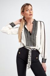 Koszula damska ELISABETTA FRANCHI. Koszule damskie Elisabetta Franchi, bez wzorów, bez kołnierzyka, bez ramiączek. W wyprzedaży za 1,479.20 zł.